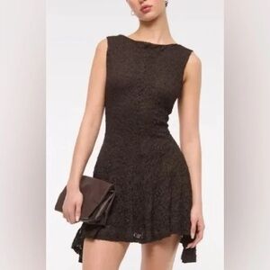 Abercrombie & Fitch Slash Lace Mini Dress